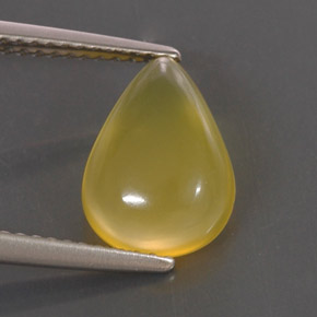 Opala de fogo amarelo natural 2,06ct, transparente, transparente/translúcido