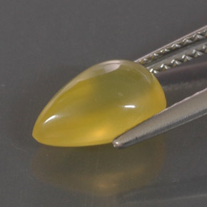 Opala de fogo amarelo natural 2,06ct, transparente, transparente/translúcido