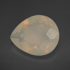 Opala de fogo amarelo natural 4,47ct, transparente, transparente/translúcido