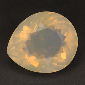 Opala de fogo amarelo natural 6,26ct, transparente, transparente/translúcido