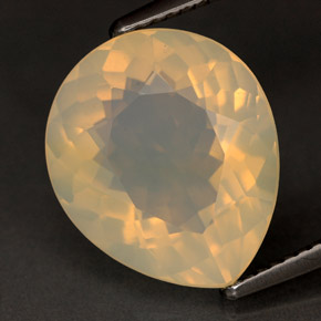 Opala de fogo amarelo natural 6,26ct, transparente, transparente/translúcido