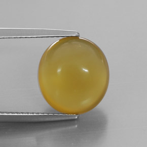 Opala de fogo amarelo natural 5,28ct, transparente, transparente/translúcido