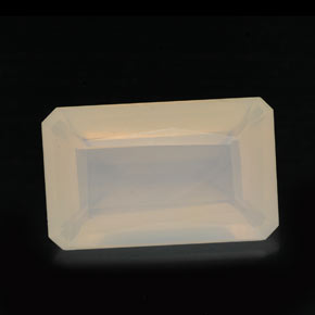 Opala de Fogo Branco amarelo Natural 6.02ct, Transparente, Transparente/Translúcido