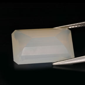 Opala de Fogo Branco amarelo Natural 6.02ct, Transparente, Transparente/Translúcido