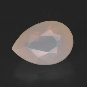 Opala de fogo amarelo natural 3,45ct, transparente, transparente/translúcido