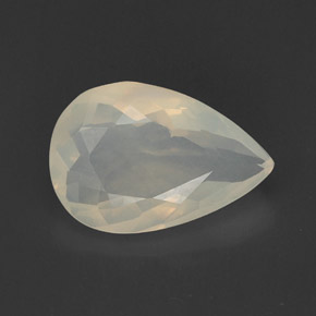 Opala de fogo branco natural 8,35ct, transparente, transparente/translúcido