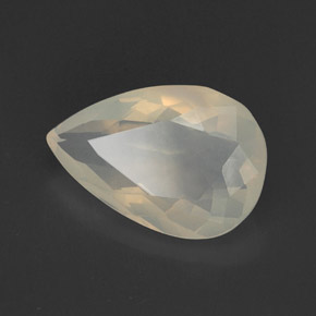Opala de fogo branco natural 8,35ct, transparente, transparente/translúcido