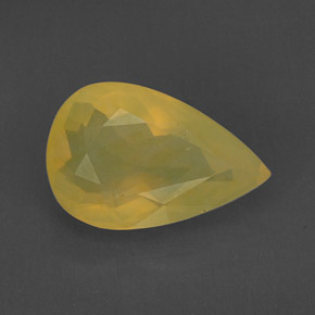 Opala de fogo amarelo natural 6,92ct, transparente, transparente/translúcido