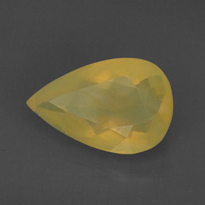 Opala de fogo amarelo natural 6,92ct, transparente, transparente/translúcido