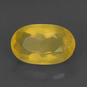 Opala de fogo amarelo natural 4,83ct, transparente, transparente/translúcido
