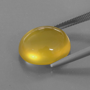 Opala de fogo amarelo natural 8,99ct, transparente, transparente/translúcido