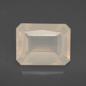 Opala de fogo branco natural 3,91ct, transparente, transparente/translúcido