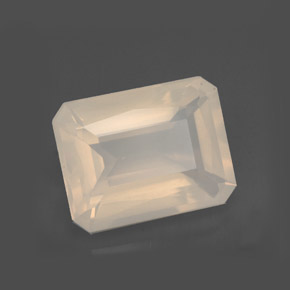 Opala de fogo branco natural 3,91ct, transparente, transparente/translúcido