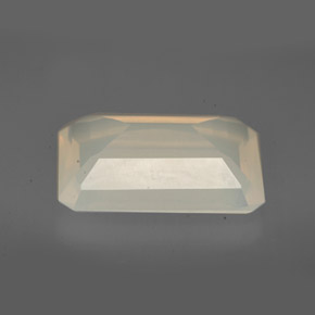 Opala de fogo branco natural 5,53ct, transparente, transparente/translúcido