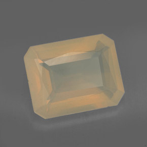 Opala de fogo laranja natural 4,72ct, transparente, transparente/translúcido