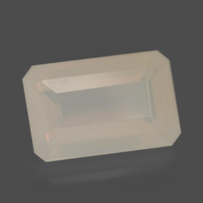 Opala de fogo amarelo natural 6,52ct, corte esmeralda, translúcido