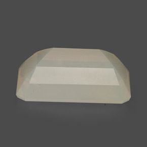 Opala de fogo amarelo natural 6,52ct, corte esmeralda, translúcido