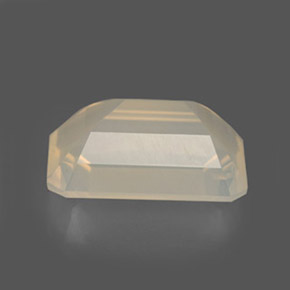 Opala de fogo branco natural 3,78ct, transparente, transparente/translúcido