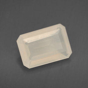 Opala de fogo branco natural 2,21ct, transparente, transparente/translúcido