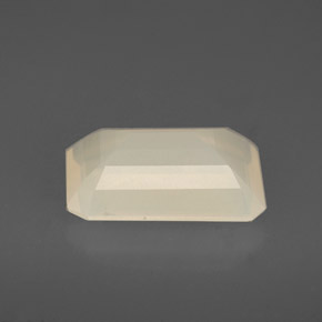 Opala de fogo branco natural 2,21ct, transparente, transparente/translúcido