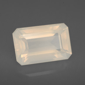 Opala de fogo branco natural 3,76ct, transparente, transparente/translúcido