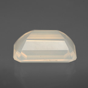 Opala de fogo branco natural 3,76ct, transparente, transparente/translúcido