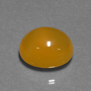 Opala de Fogo Amarelo alaranjado Natural 6.94ct, Corte Oval, Translúcido