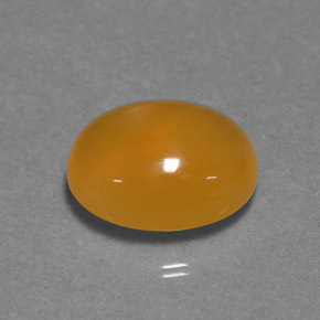 Opala de fogo laranja natural 4,29ct, corte oval, translúcido