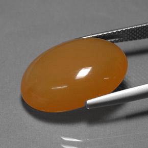 Opala de fogo laranja natural 12,70ct, corte oval, translúcido