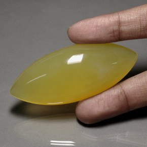 Opala de fogo amarelo natural 139,55ct, marquise, translúcido