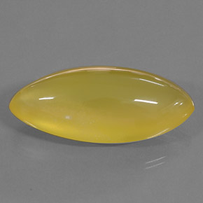 Opala de fogo amarelo natural 76,10ct, marquise, translúcido