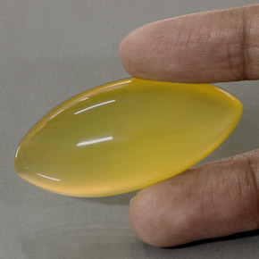 Opala de fogo amarelo natural 76,10ct, marquise, translúcido