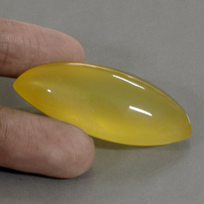 Opala de fogo amarelo natural 76,10ct, marquise, translúcido