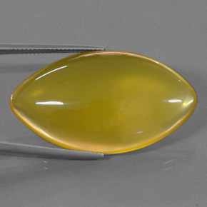 Opala de fogo amarelo natural 41,15ct, marquise, translúcido