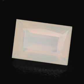 Opala de fogo branco natural 2,97ct, transparente, transparente/translúcido