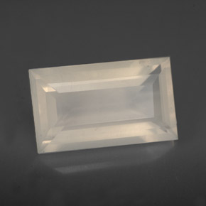 Opala de fogo branco natural 3,87ct, transparente, transparente/translúcido