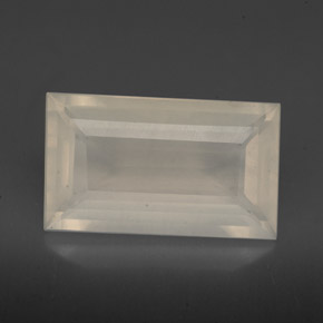 Opala de fogo branco natural 3,87ct, transparente, transparente/translúcido
