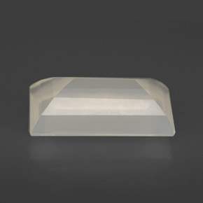 Opala de fogo branco natural 3,87ct, transparente, transparente/translúcido