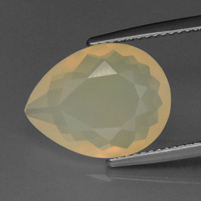 Opala de fogo laranja natural 4,68ct, transparente, transparente/translúcido