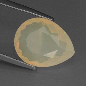 Opala de fogo laranja natural 4,68ct, transparente, transparente/translúcido