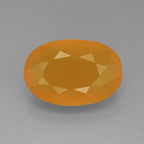 Opala de fogo laranja natural 5,33ct, transparente, transparente/translúcido