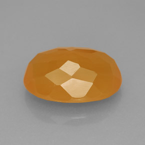 Opala de fogo laranja natural 5,33ct, transparente, transparente/translúcido