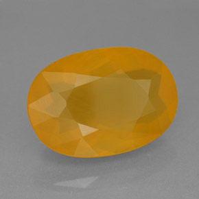 Opala de Fogo Amarelo alaranjado Natural 7.98ct, Transparente, Transparente/Translúcido