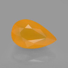 Opala de fogo laranja natural 2,20ct, transparente, transparente/translúcido