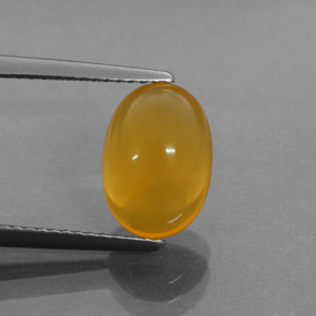 Opala de fogo laranja natural 2,62ct, transparente, transparente/translúcido