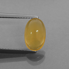 Opala de fogo laranja natural 1,54ct, transparente, transparente/translúcido