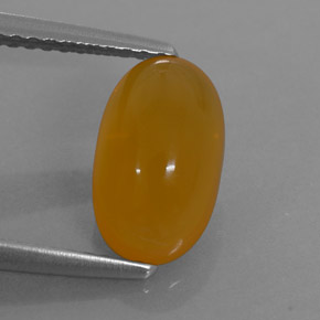 Opala de fogo laranja natural 1,85ct, corte oval, translúcido