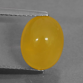 Opala de fogo laranja natural 2,26ct, corte oval, translúcido