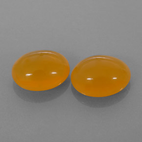 Pedras preciosas de opala de fogo laranja natural de  ct, corte oval, translúcido