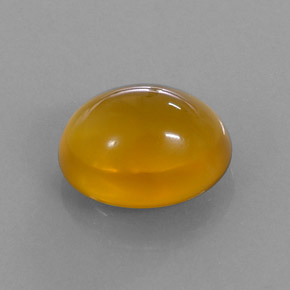 Opala de fogo laranja natural 4,84ct, corte oval, translúcido
